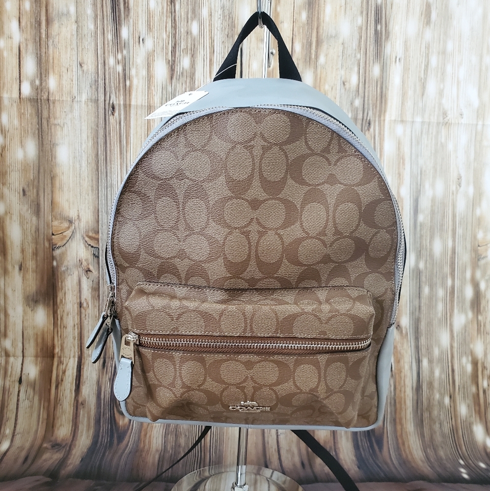 Coach Backpack Charlie Leather Medium
